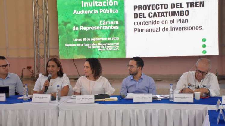 Audiencia pública para socializar proyecto del tren del Catatumbo/Foto cortesía Juan Pablo Bayona/La Opinión