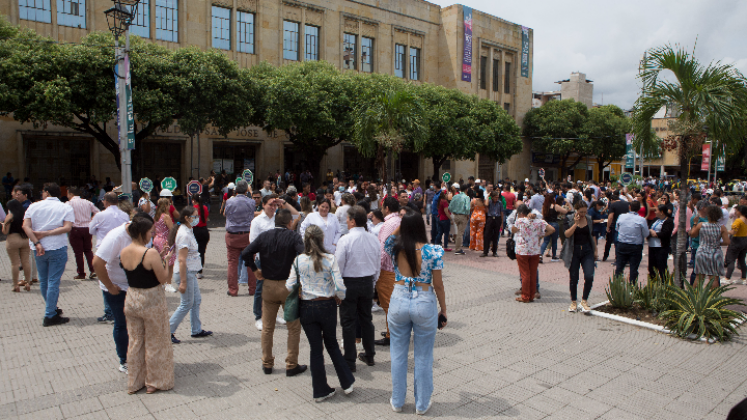 El Parque Santander fue el punto de encuentro del palacio municipal y otros locales cercanos 