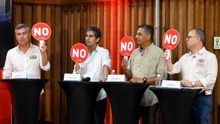 Los candidatos a la Gobernación de Norte de Santander fijaron su posición sobre temas coyunturales para la región./Foto Juan Pablo Cohen-La Opinión