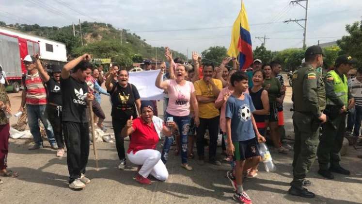 Los manifestantes salieron desde las 5:00 de la mañana a protestar. / Foto: Nicolás Mojica.