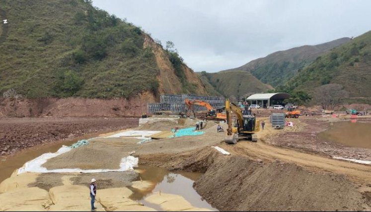 Sitio El Tarrita donde el Invías instaló el segundo puente metálico/Foto cortesía
