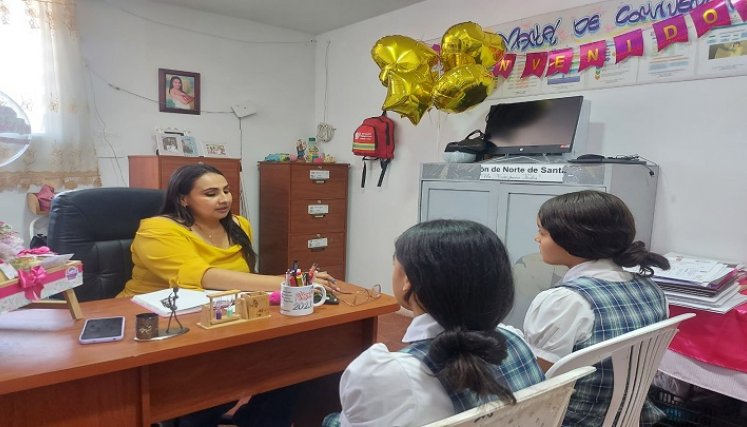 Dora Astrid López Meneses, rectora del colegio La Salle, anunció el rescate de valores entre la juventud./Foto: Cortesía