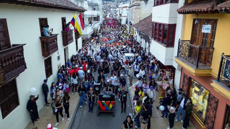 Caminata en respaldo a William Villamizar en Pamplona./Foto cortesía