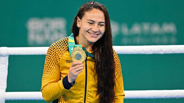 Yeni Arias, boxeadora colombiana. 