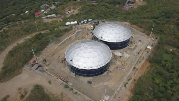 Tanques de almacenamiento de agua en Los Patios y Villa del Rosario./Foto cortesía