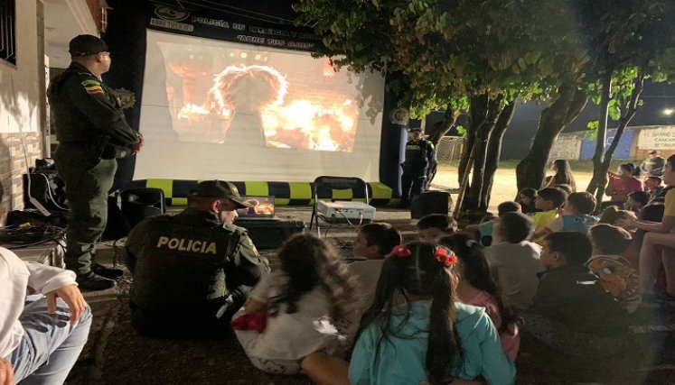 Una estrategia para promover los programas ambientales se implementó con la población infantil./ Foto: Cortesía