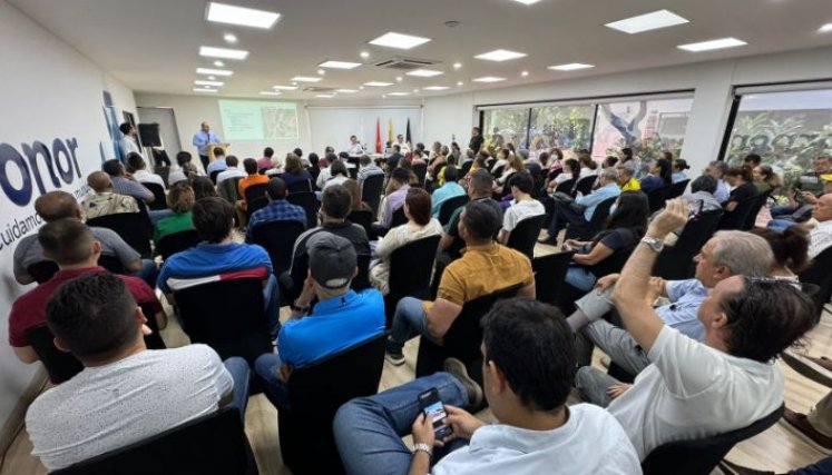 Audiencia informativa del proyecto de aprovechamiento forestal Las Lomas/Foto cortesía