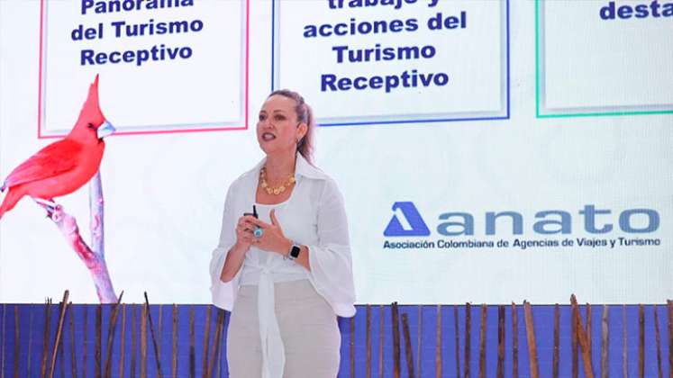 Durante el Encuentro de Turismo Receptivo, Paula Cortés destacó que los visitantes extranjeros han dejado US$4.120 millones en divisas. Foto Cortesía