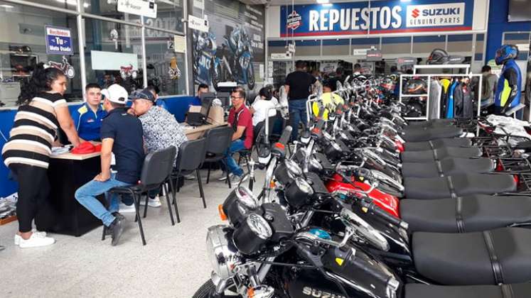 La venta de motos nuevas solo creció solo 4% en octubre. Foto Archivo