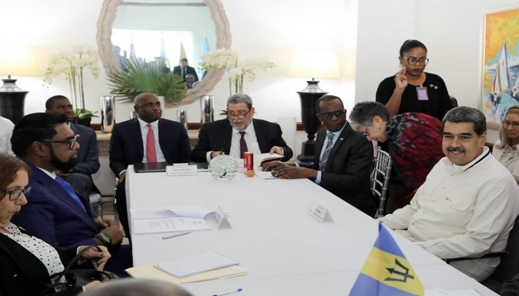 REUNIÓN PRESIDENTES DE VENEZUELA Y GUYANA