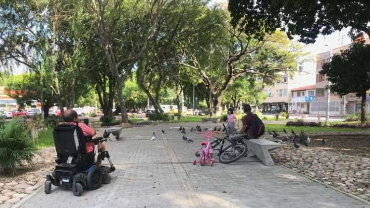 El parque aún conserva la zona de juegos para niños que tenía anteriormente. / Foto: Nicolás Mojica.  