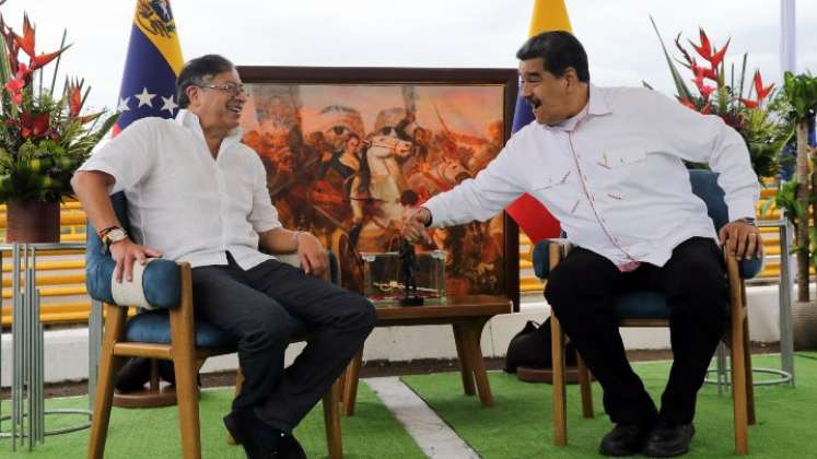 Encuentro Gustavo Petro- Nicolás Maduro/Foto La Opinión