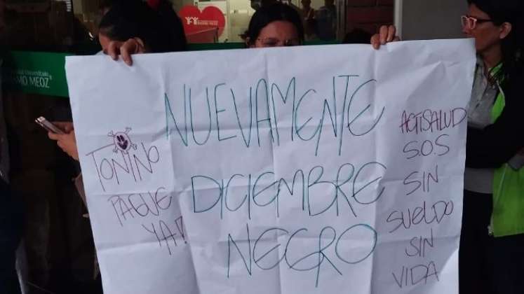 Los trabajadores temen que los dejen sin plata para Navidad./Foto cortesía