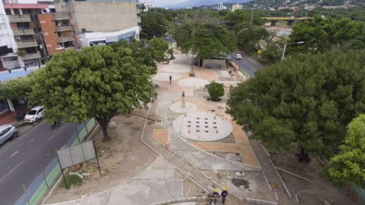 Pararon la obra en El Malecón  por falta de materiales