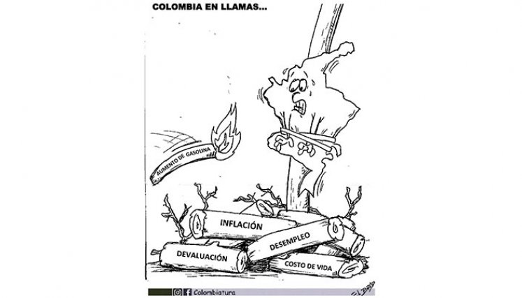 Caricatura @Colombiatura