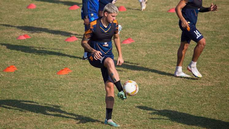 Valentin Robaldo, delantero del Cúcuta Deportivo. 