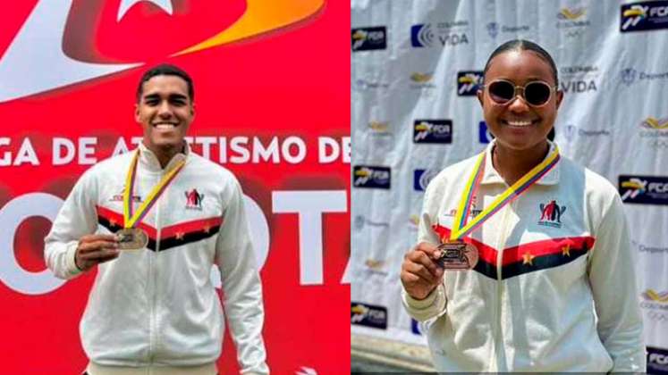 Hugo Rafael Thyme y Valeri Franco obtuvieron las primeras medallas de 2024, en el Nacional de Clubes y municipios de atletismo.