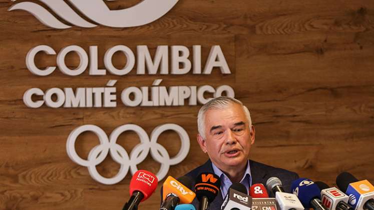 Ciro Solano, presidente del Comité Olímpico Colombiano. 