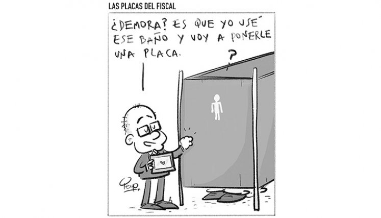 Las placas del fiscal