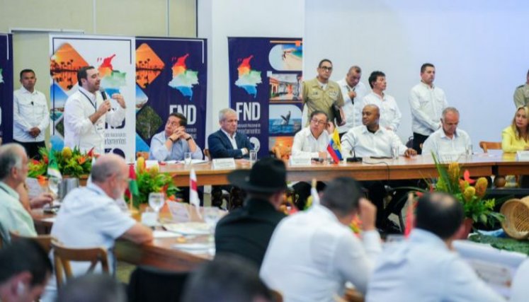 Presidente Petro durante cumbre de Gobernadores en Cartagena
