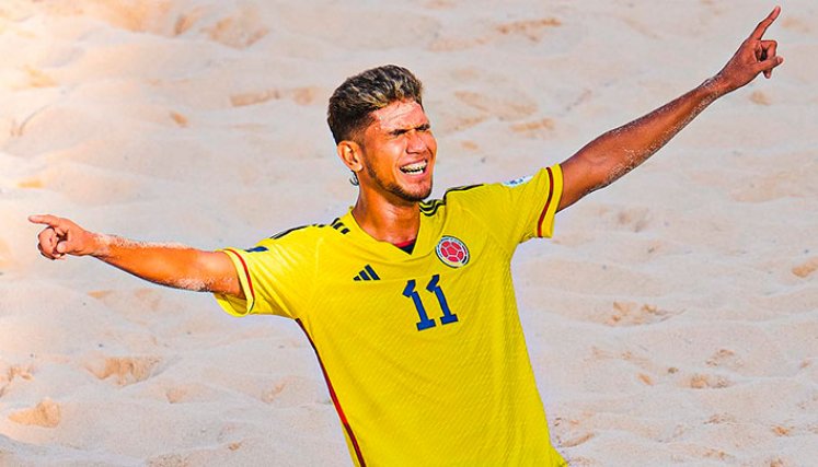 Selección Colombia de fútbol playa.