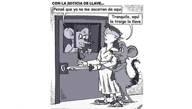 Con la justicia de llave...