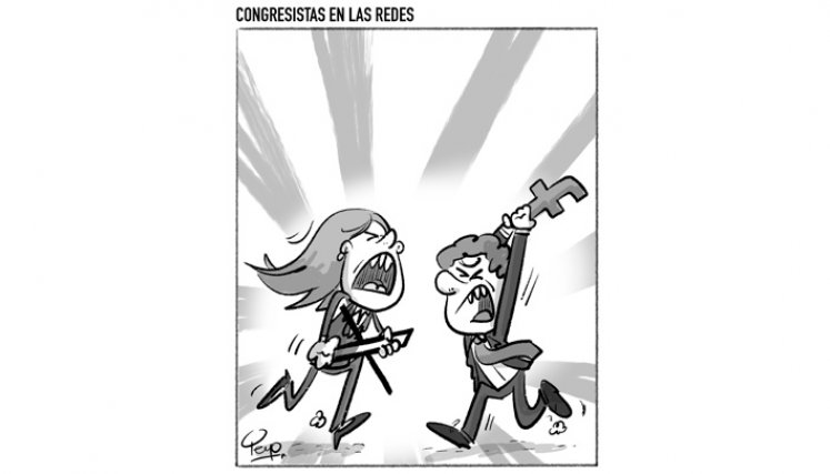 Congresistas en las redes