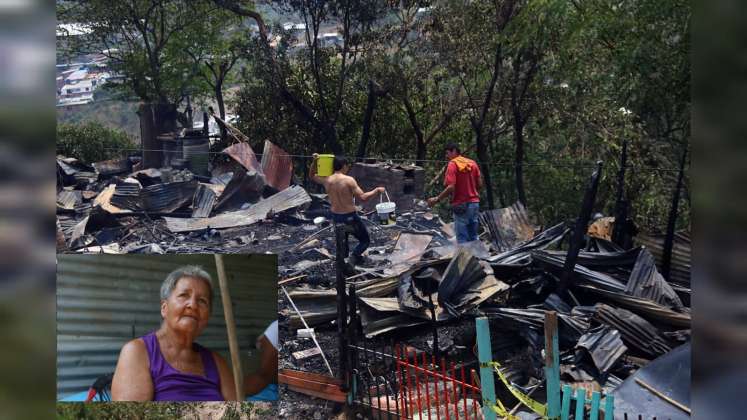 Los enseres de las viviendas y algunos animales quedaron calcinados