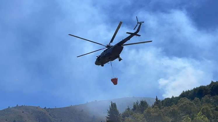 Un incendio forestal arrasó con abundante capa vegetal en zona de frontera entre Ocaña y La Playa de Belén./ Cortesía