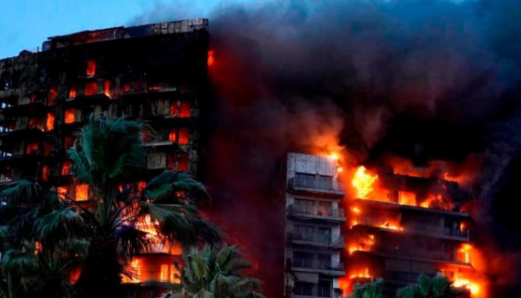 El incendio dejó a más de cien personas sin hogar./ Foto: Cortesía