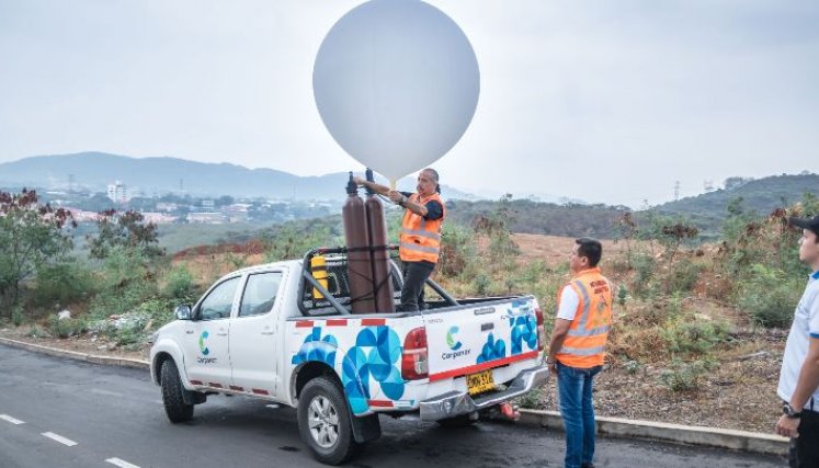 Corponor y el Ideam implementaron cuatro días de radiosondeos para medir la calidad del aire en Cúcuta/Foto cortesía