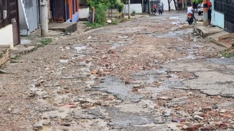 La calle 13 con avenida 19 lleva sin mantenimiento desde hace mucho tiempo./ Foto: Cortesía 