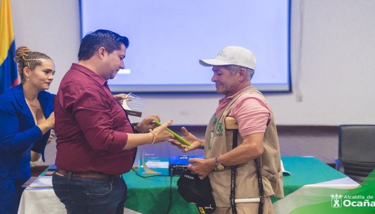 En Ocaña se adelantan charlas para prevenir el fenómeno de las minas antipersonales y munición sin explotar./ Foto: Cortesía