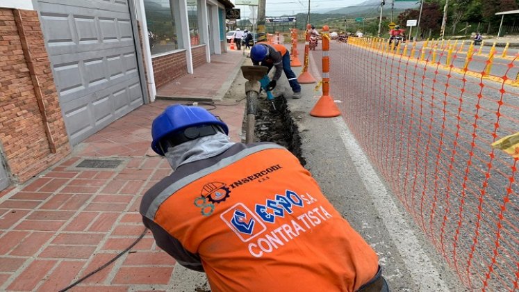 La Empresa de Servicios Públicos de Ocaña avanza en la reposición de tuberías para garantizar el suministro de agua potable. Foto Cortesía