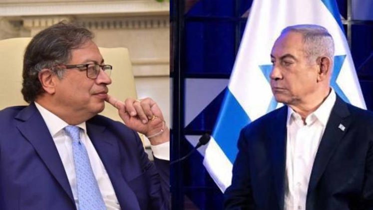 Gustavo Petro y Benjamín Netanyahu