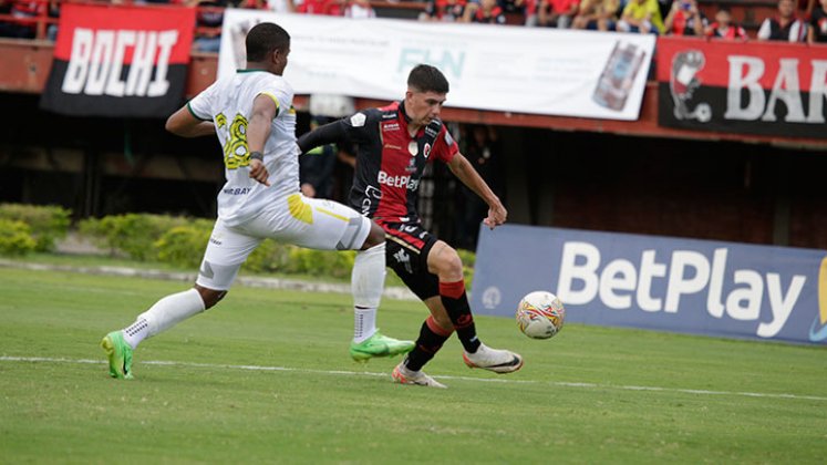 Valentín Robaldo, delantero del Cúcuta Deportivo. 