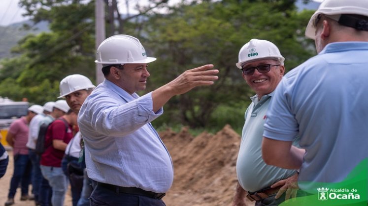 La Empresa de Servicios Públicos de Ocaña avanza en la reposición de tuberías en fibra de vidrio para garantizar el suministro de agua potable./ Foto: Cortesía