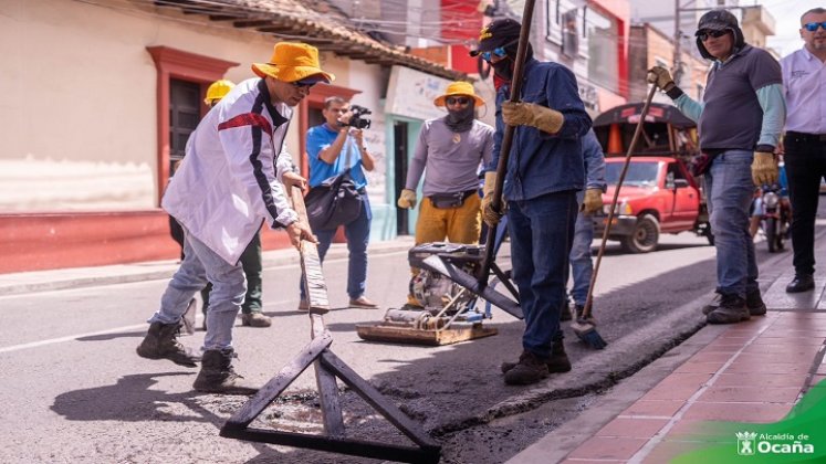 Este tipo de acciones se realizan de manera provisional para mejorar la movilidad y evitar accidentes./ Foto: Cortesía / La Opinión