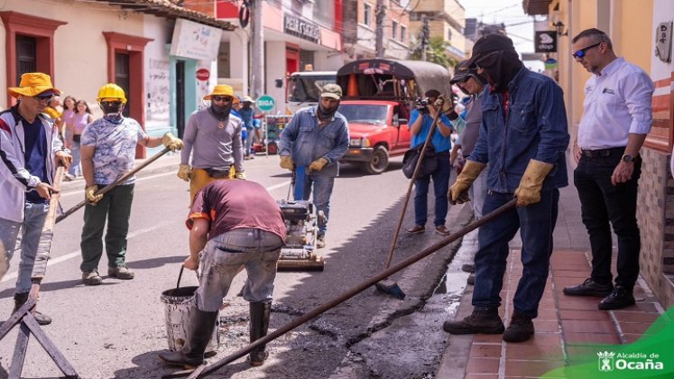 Este tipo de acciones se realizan de manera provisional para mejorar la movilidad y evitar accidentes./ Foto: Cortesía / La Opinión