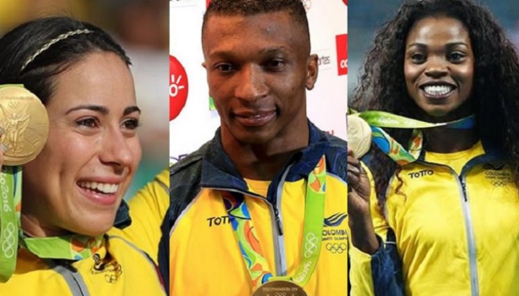 Mariana Pajón, Oscar Figueroa y Caterine Ibargüen medallistas dorados en Río 2016,
