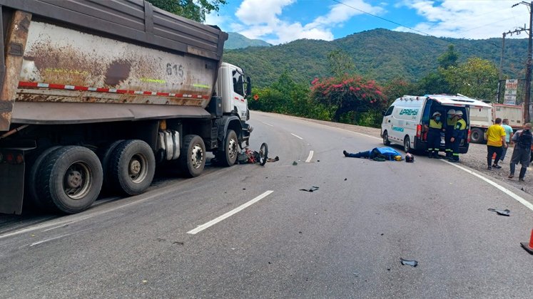 Accidente de tránsito en la vía Cúcuta-Pamplona.