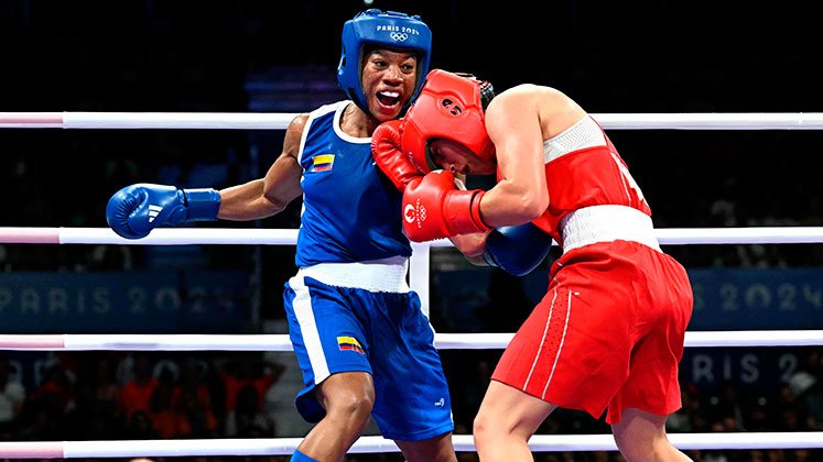 Angie Valdes, boxeadora colombiana. 