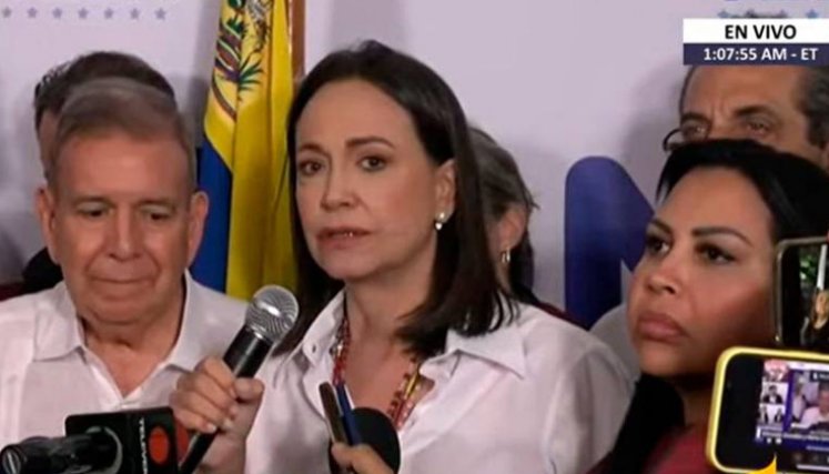 Reacción Maria Corina Machado y Edmundo Gonzalez