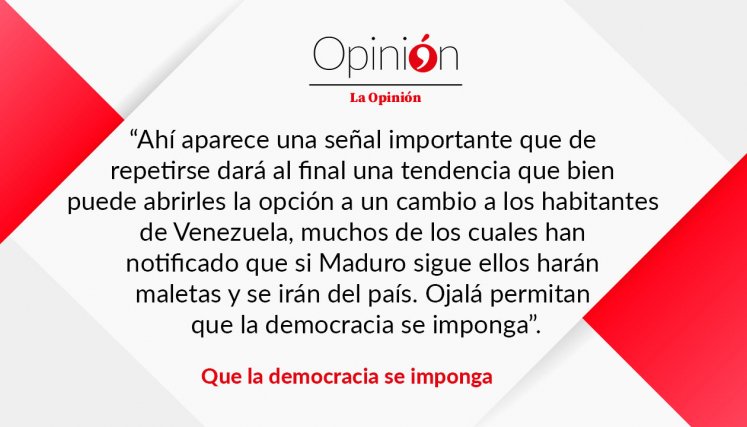 Que la democracia se imponga
