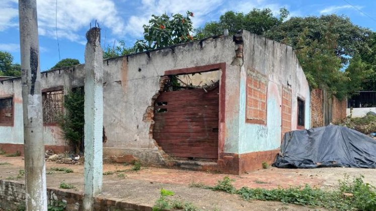 La vivienda ha estado en abandono por más de dos años. 