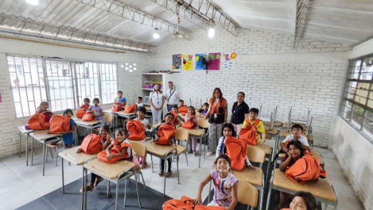 Niños yukpa que reciben clases en el colegio Simón Bolívar/Foto cortesía