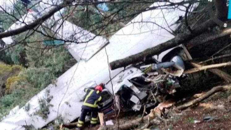 Avioneta accidentada