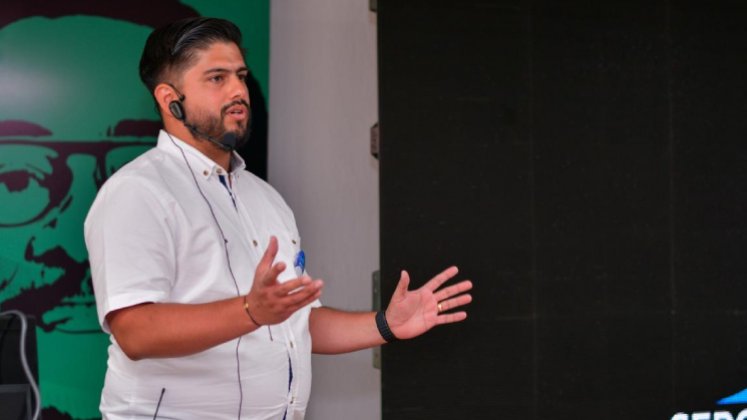 Sergio Rincón, experto en animación 3D y que participó en la película Oppenheimer, fue uno de los ponentes que tuvo el congreso. / Foto Cortesía