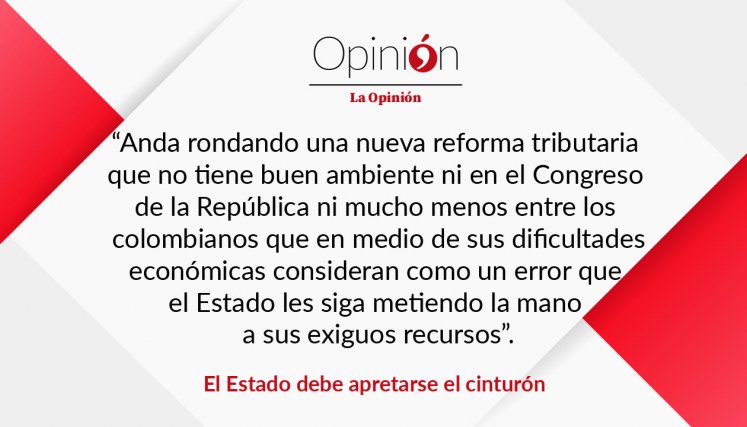 El Estado debe apretarse el cinturón