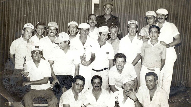 Premiación del torneo golfístico 1983